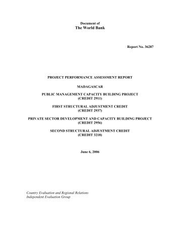 Download Report - Independent Evaluation Group - World Bank