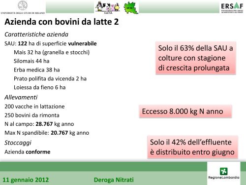 Simulazioni aziende bovini da latte (Lodovico Alfieri, Andrea ... - Ersaf
