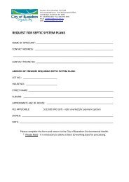 Septic System Plan Request Form - City of Busselton