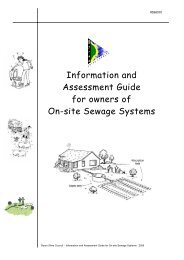 Information and Assessment Guide for On-site Sewage Systems