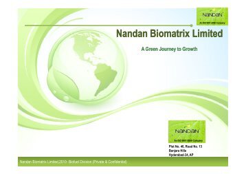 Nandan Biomatrix Limited - KSCST