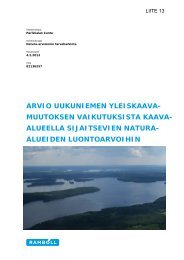 Liite 13 Natura-arvioinnin tarveharkinta - Ramboll