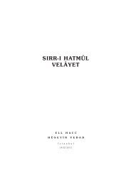 SIRR-I HATMÃL VELÃYET.qxp - Huvallahu