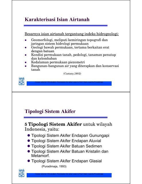 week3-gl-2121-general-hydrogeology-tipologi-akuifer1 - ITB