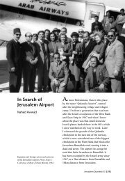 In Search of Jerusalem Airport [pdf] - Jerusalem Quarterly