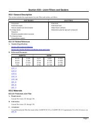 Section 833 Joint Fillers and Sealers