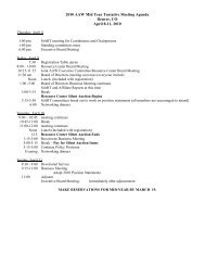 2008 AAW Mid Year Meeting Agenda - American Agri-Women