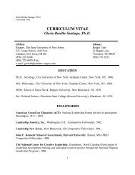 curriculum vitae - Rutgers University-Camden - Rutgers, The State ...