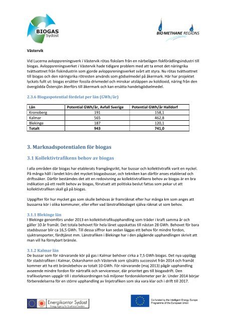 Regional strategi fÃ¶r biogas i Sydost Remissupplaga - Energikontor ...