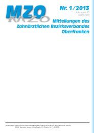 MZO Ausgabe 1 - des ZBV Oberfranken