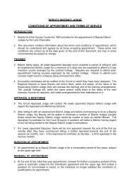 Terms and Conditions - Judicial Appointments Commission - The ...