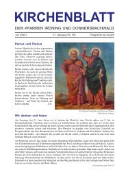 Kirchenblatt 2006-2 - Pfarrverband Irdning