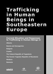 Trafficking in Human Beings in Southeastern Europe - Iom