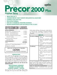 Precor 2000 Label - Connor's Pest Protection