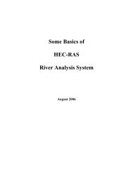 Basics of HEC-RAS Manual