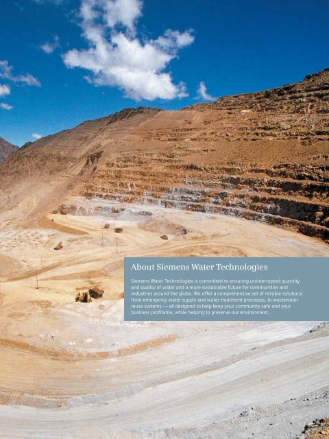 Solutions for the mining industry - Siemens
