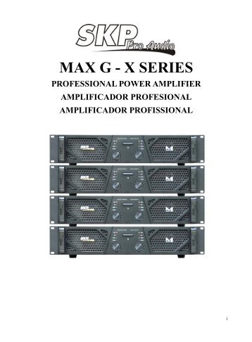 MAX G - X SERIES - SKP Pro Audio