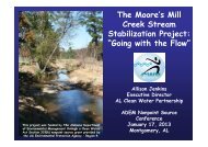 The Moore's Mill Creek Stream Stabilization Project - Alabama ...