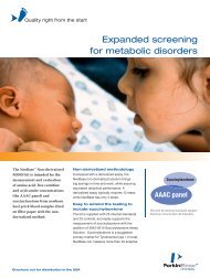 Expanded screening for metabolic disorders - outside ... - PerkinElmer