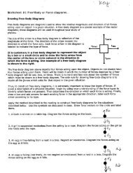 Non Free Fall Worksheet