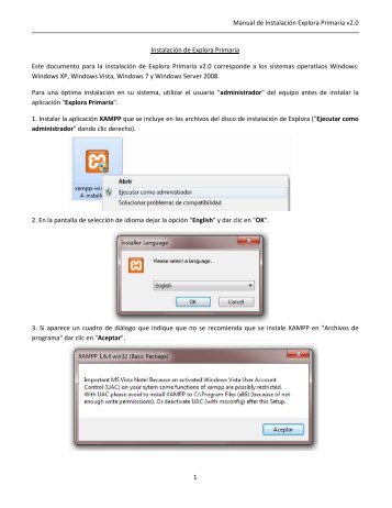 Manual de Instalación Explora Primaria v2.0 1 Instalación de - Hdt