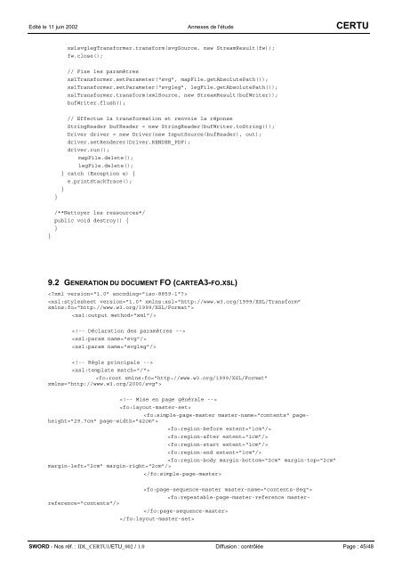 Etude exploratoire XML / SVG IDL_CERTU1/ETU_001 / 1.1 - Lara