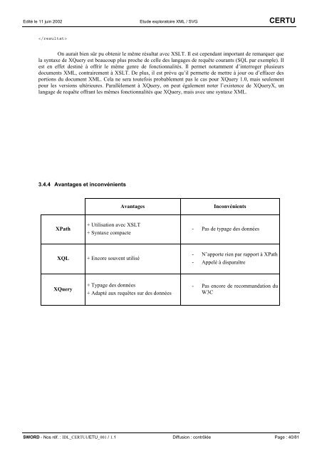 Etude exploratoire XML / SVG IDL_CERTU1/ETU_001 / 1.1 - Lara