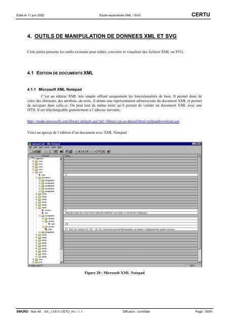 Etude exploratoire XML / SVG IDL_CERTU1/ETU_001 / 1.1 - Lara