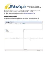 ftp anleitung - Alfahosting