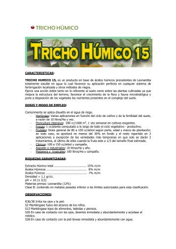 TRICHO HÚMICO - AMC Chemical