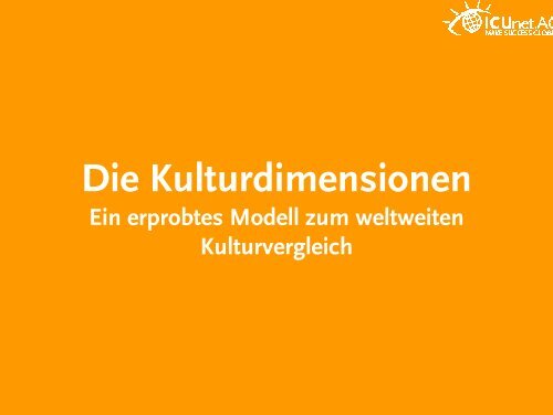 Die Kulturdimensionen - EU-Community des DAAD