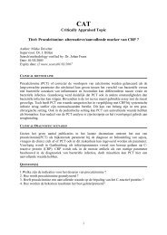 CAT HbA1c: analytische performantie en klinische ... - UZ Leuven