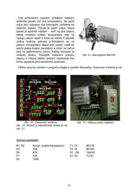 StÅ™edoÅ¡kolskÃ¡ technika 2011 SLEDOVAÄŒ SLUNCE S FV PANELEM