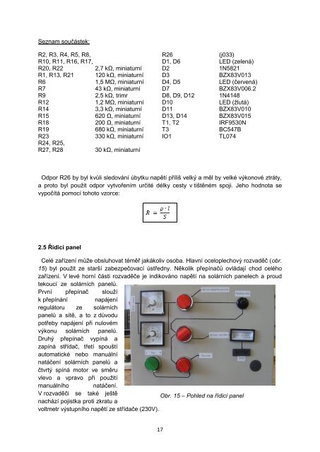 StÅ™edoÅ¡kolskÃ¡ technika 2011 SLEDOVAÄŒ SLUNCE S FV PANELEM