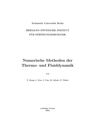 Numerische Methoden der Thermo- und Fluiddynamik - CFD