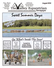 August 2010 - The Valley Equestrian Newspaper