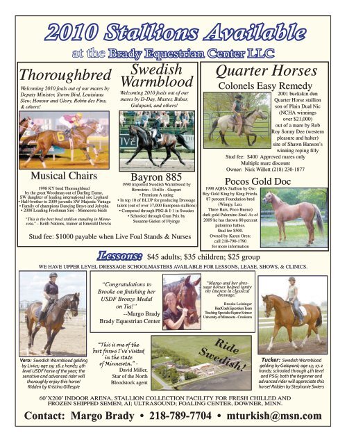 August 2010 - The Valley Equestrian Newspaper