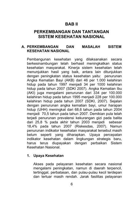 Sistem Kesehatan Nasional (SKN) 2009 - Dinkes Sulsel