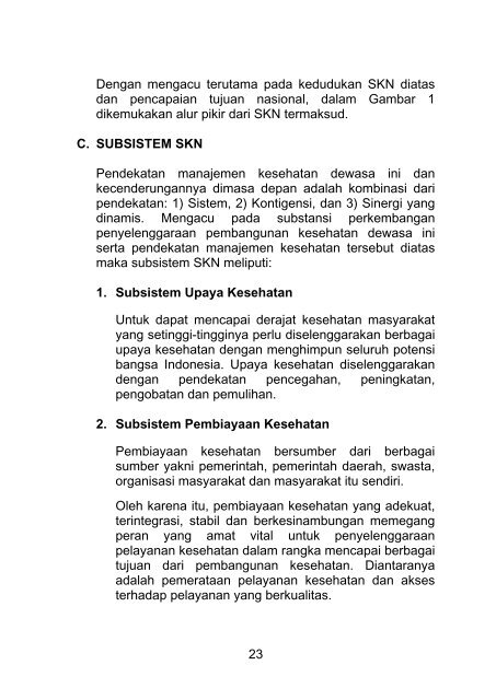 Sistem Kesehatan Nasional (SKN) 2009 - Dinkes Sulsel