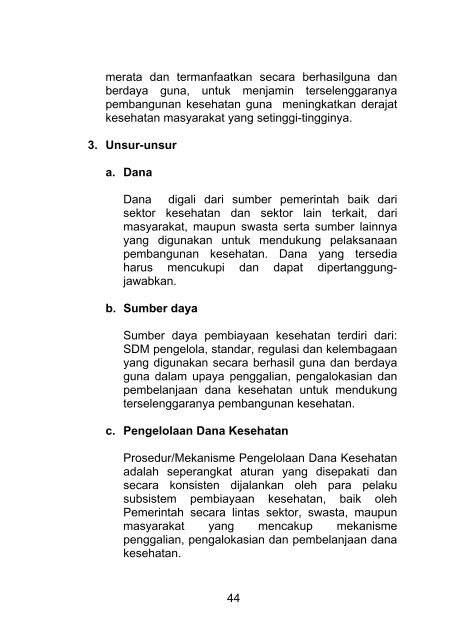 Sistem Kesehatan Nasional (SKN) 2009 - Dinkes Sulsel