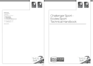 Challenger Sport - Eccles Sport Technical Handbook - Swift Group