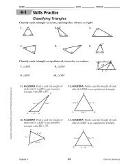 Skills Practice Classifying Triangles - Mrs. Foy's Classroom