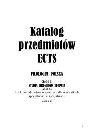 ModuÅ IX - Instytut Filologii Polskiej