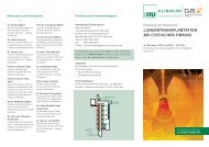 LUNGENTRANSPLANTATION BEI CYSTISCHER FIBROSE