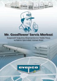Mr. GoodTowerÂ® Servis Merkezi - EVAPCO Europe NV