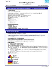 M.S.D.S. - Packagesupply.net