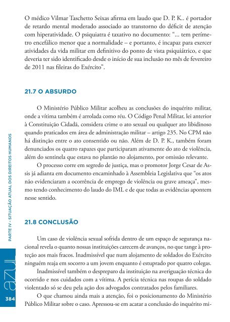 RelatÃ³rio Azul 2011 - AssemblÃ©ia Legislativa