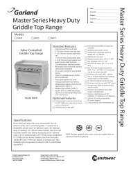 M47 Griddle Top Range - Garland - Garland Group