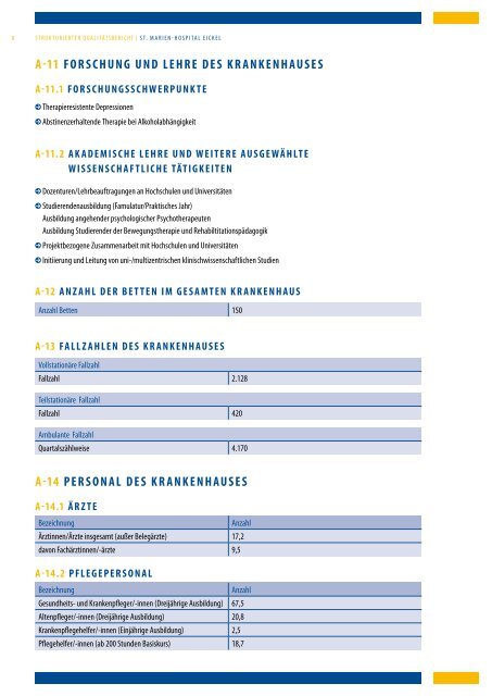 Qualitätsbericht 2010 - St. Marien-Hospital Eickel