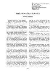 HOSEA: The Prophet and the Prostitute - Discipleship Library